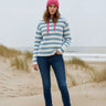 salzhaut - VELOZIPEE Damen Hoodie Oversized - adenauer & co - Anker - Basic - 1 - farbe_Breeze-Offwhite