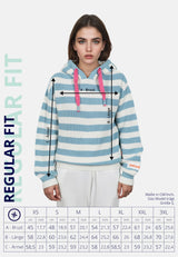 Salzhaut - VELOZIPEE Damen Oversized - Fleecepullover - Hoodie - Kapuzenpullover - 7 - #farbe_breeze-offwhite