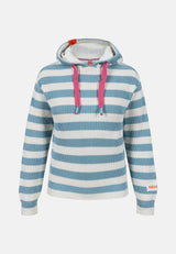 Salzhaut - VELOZIPEE Damen Oversized - Fleecepullover - Hoodie - Kapuzenpullover - 2 - #farbe_breeze-offwhite