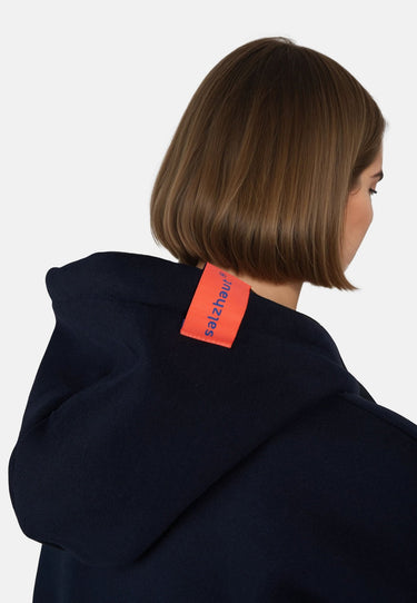 Salzhaut - VERDADDERT Damen Oversized - Hoodie - Kapuzenpullover - Langarmshirt - 13 - #farbe_navy