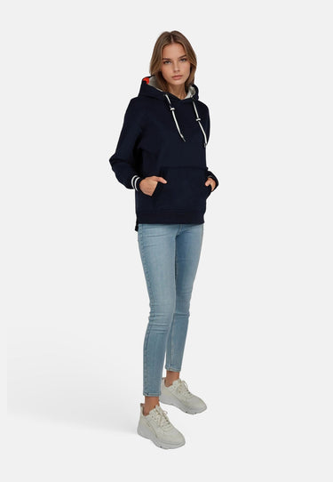 Salzhaut - VERDADDERT Damen Oversized - Hoodie - Kapuzenpullover - Langarmshirt - 12 - #farbe_navy