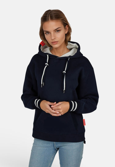 Salzhaut - VERDADDERT Damen Oversized - Hoodie - Kapuzenpullover - Langarmshirt - 10 - #farbe_navy