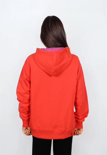 salzhaut - VERDOMELT Damen Regular Fit - Hoodie - Kapuzenpullover - Longsleeve - 4 - #farbe_fiery-coral