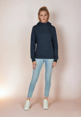 salzhaut - VISIT Damen Hoodie Relaxed-Fit - adenauer & co - Anker - Basic - 13 - #farbe_Navy