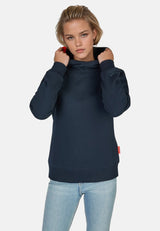 salzhaut - VISIT Damen Hoodie Relaxed-Fit - adenauer & co - Anker - Basic - 15 - #farbe_Navy