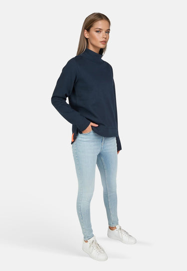 salzhaut - VÖRDEM Damen Regular Fit - Hoodie - Langarmshirt - Longsleeve - 11 - #farbe_navy