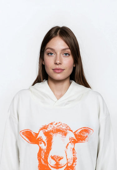 salzhaut - VÖRSLACH Damen Oversized - Frontprint - Hoodie - Kapuzenpullover - 3 - #farbe_offwhite