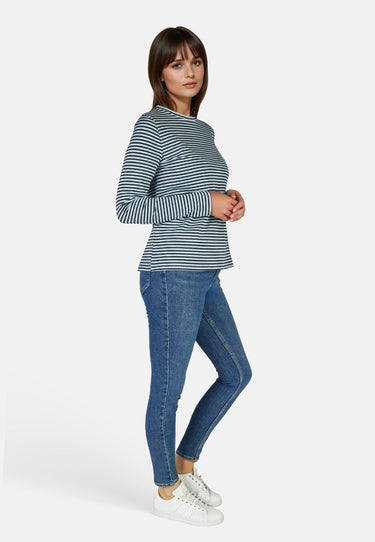 salzhaut - VOSS Damen normale Passform, Relaxed-Fit - Langarmshirt - Longsleeve - Pullover - 11 - #farbe_navy-breeze