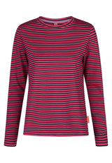 Salzhaut - VOSS Damen Relaxed-Fit - Langarmshirt - Longsleeve - Pullover - 2 - #farbe_navy-beetroot