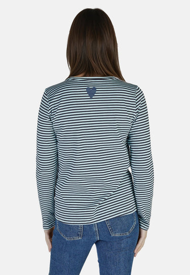 salzhaut - VOSS Damen normale Passform, Relaxed-Fit - Langarmshirt - Longsleeve - Pullover - 10 - #farbe_navy-breeze
