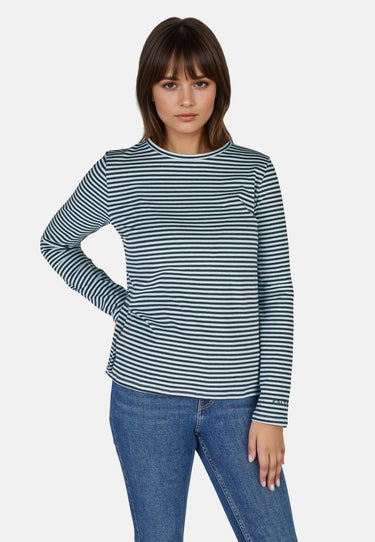 salzhaut - VOSS Damen normale Passform, Relaxed-Fit - Langarmshirt - Longsleeve - Pullover - 9 - #farbe_navy-breeze