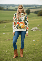 salzhaut - VULLTREFFER Damen Oversized - adenauer & co - All - over - Print - Anker - 1 - farbe_Multicolor