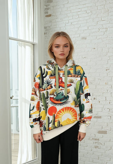 salzhaut - VULLTREFFER Damen Oversized - All-over-Print - Hoodie - Kapuzenpullover - 1 - #farbe_multicolor