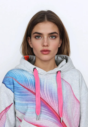 salzhaut - WANNERUP Damen Relaxed - Fit - Hoodie - Kapuzenpulli - Kapuzenpullover - 3 - #farbe_grey-melange