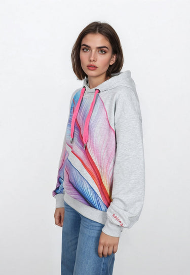 salzhaut - WANNERUP Damen Relaxed - Fit - Hoodie - Kapuzenpulli - Kapuzenpullover - 5 - #farbe_grey-melange