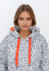 Salzhaut - WEEK Damen Oversized - All-over-Print - Hoodie - Kapuze - 3 - #farbe_grey-melange