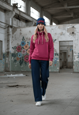 salzhaut - WEPS Damen Pullover normale Passform - adenauer & co - Anker - Basic - 1 - farbe_Beetroot