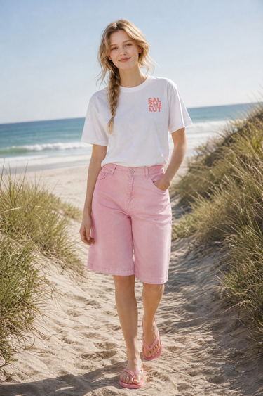 Salzhaut - WEVEN Damen Relaxed-Fit - Damen - Dreieckstuch - Frontprint - 1 - #farbe_offwhite