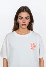 Salzhaut - WEVEN Damen Relaxed-Fit - Damen - Dreieckstuch - Frontprint - 3 - #farbe_offwhite