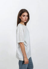 Salzhaut - WEVEN Damen Relaxed-Fit - Damen - Dreieckstuch - Frontprint - 5 - #farbe_offwhite